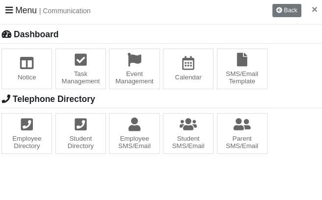 Communication Management System Menu Banner2