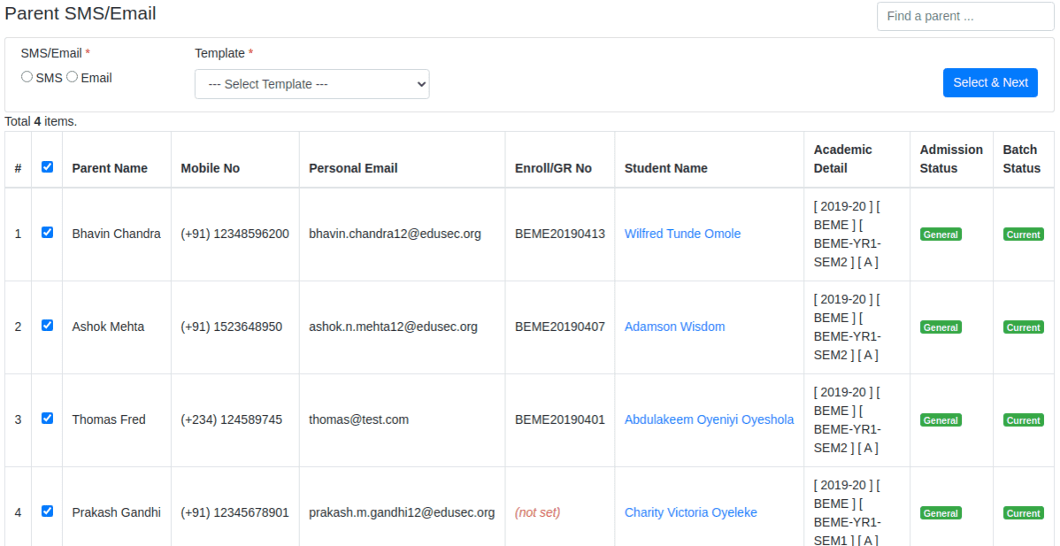 Integrated SMS, Email & Web Notifications 3