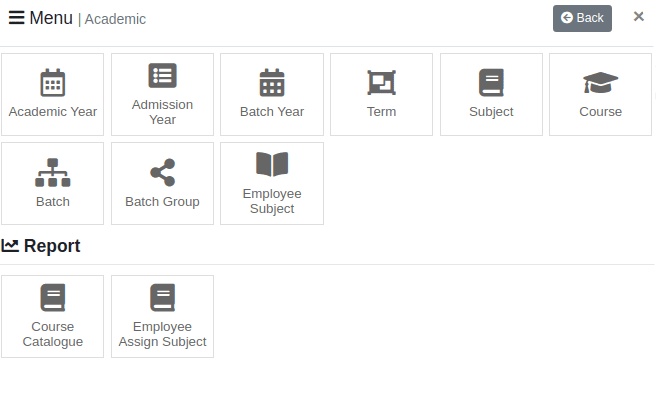 Course Management System Menu Banner3