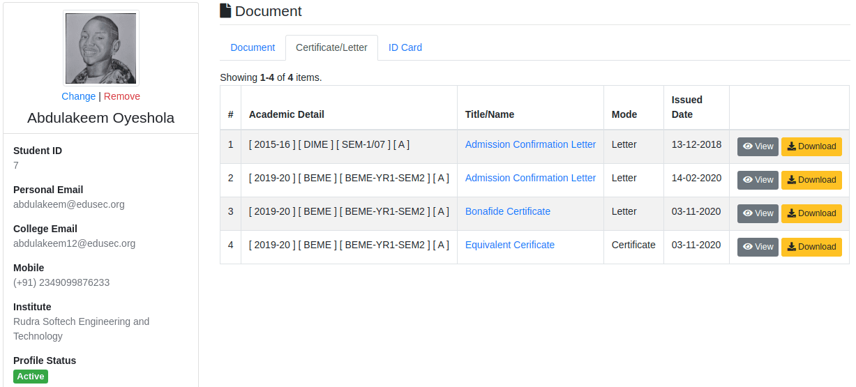 Enable Student and Employee Documents Management