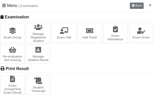 Exam Management System Menu Banner3