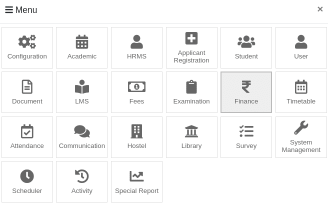 Finance Management System Menu Banner1