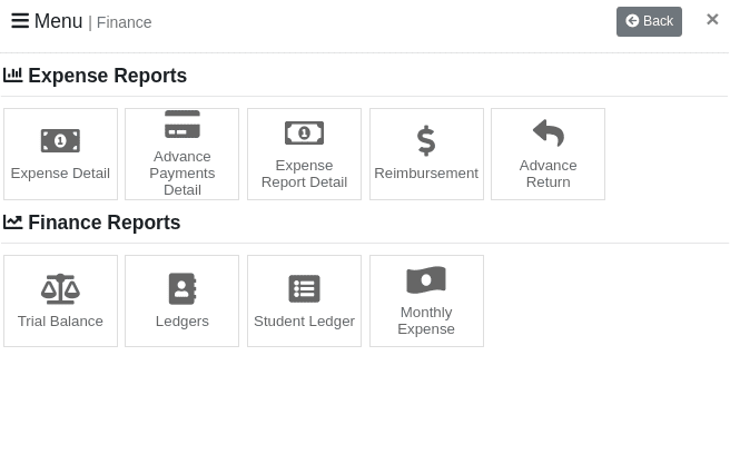 Finance Management System Menu Banner3