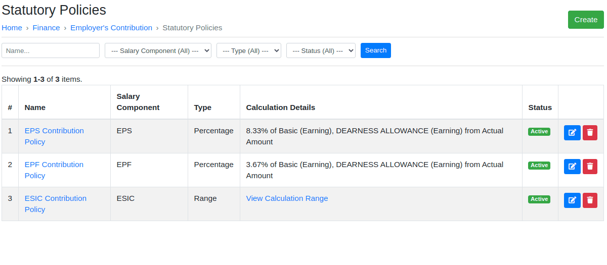 Enable Statutory Compliance