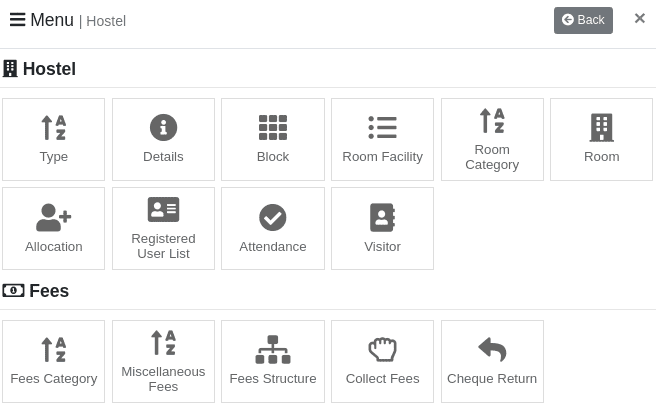 Hostel Management System Menu Banner2