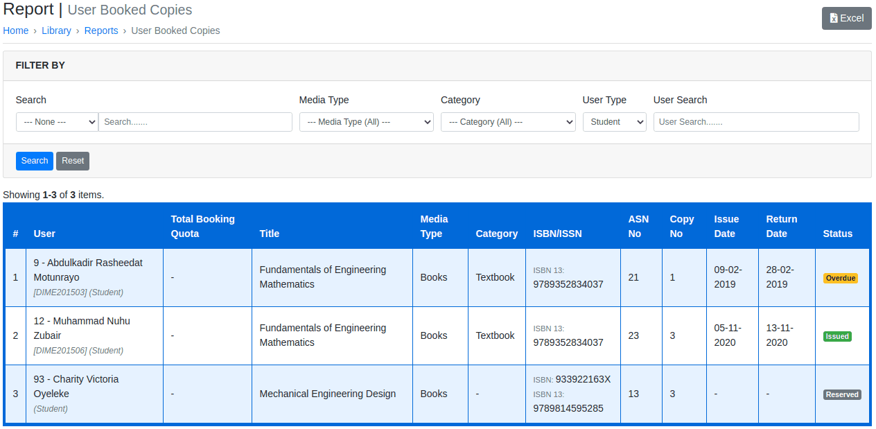 Accessibility to Library Analytics & Reports