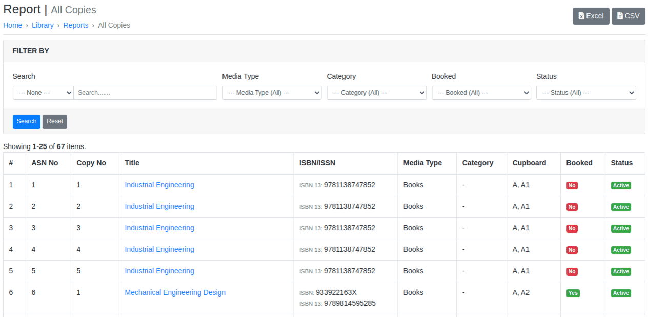 Accessibility to Library Analytics & Reports