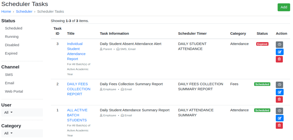 Integrated Scheduler Tasks & Templates