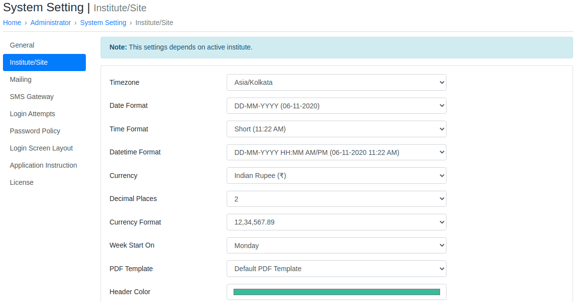 Easy System Configuration for the Admin